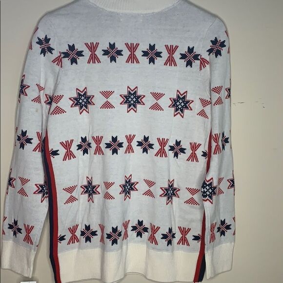 Charter Club Women's Ivory Patterned Mock Neck - Picture 6 of 6